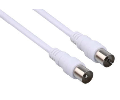 Kabel i złączka TechniSat IEC bialy 1.5m